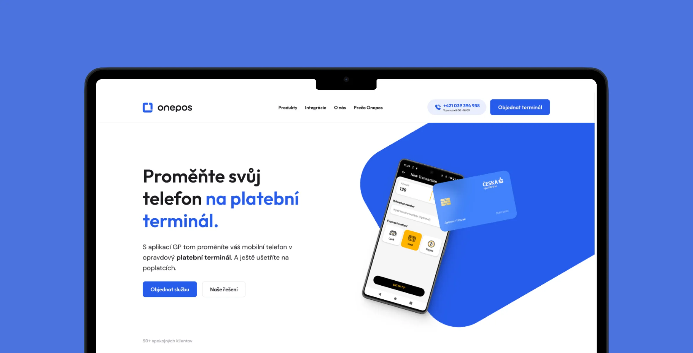 Zákazníci OnePOS si platební řešení objednají sami online